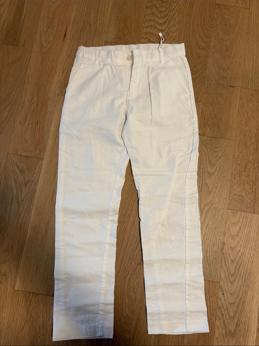 Mayoral Boys Cotton Line White  Pants